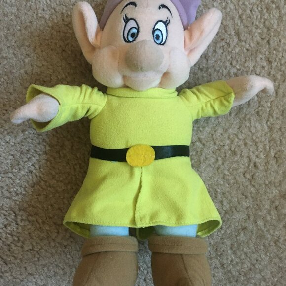 Disney Seven Dwarfs 7" Plush + 10" Dopey Plush in O Plastic Case Ltd Diamond Ed. - Picture 16 of 16